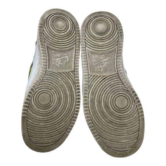 Nike Vandalised Grey Yellow Pink Slip On High Top Sneakers Size 8.5 - Picture 5 of 9